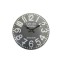 Horloge industrielle ronde grise
