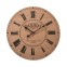 Brown wall clock in retro style