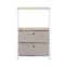 Storage cabinet with 2 folding...