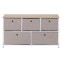 Low metal chest of drawers with 5...