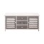 Low sideboard in white and gray...
