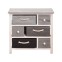 Modern white and gray cabinet with 6...