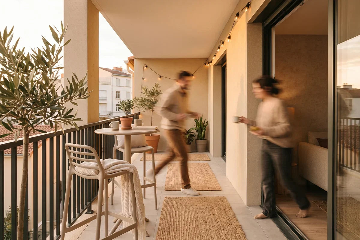 Balcone piccolo e stretto: 7 soluzioni salvaspazio per arredarlo con stile