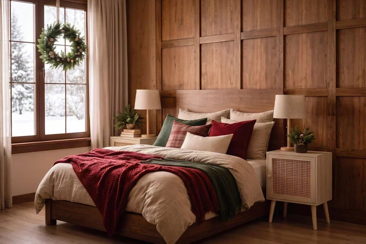 Come decorare la camera da letto a Natale con un tocco magico
