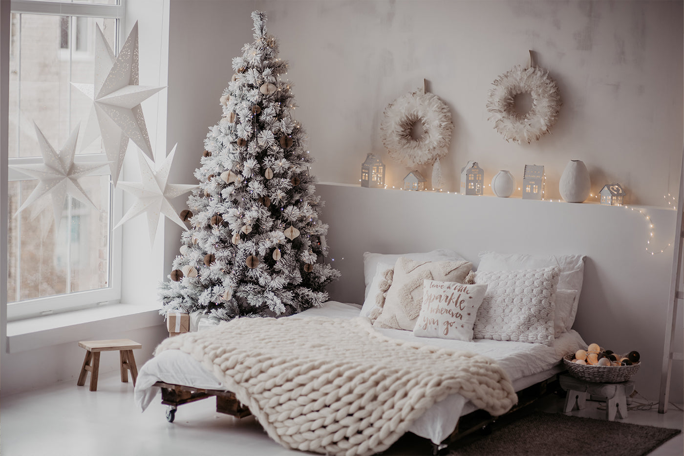 Come decorare la camera da letto a Natale con un tocco magico