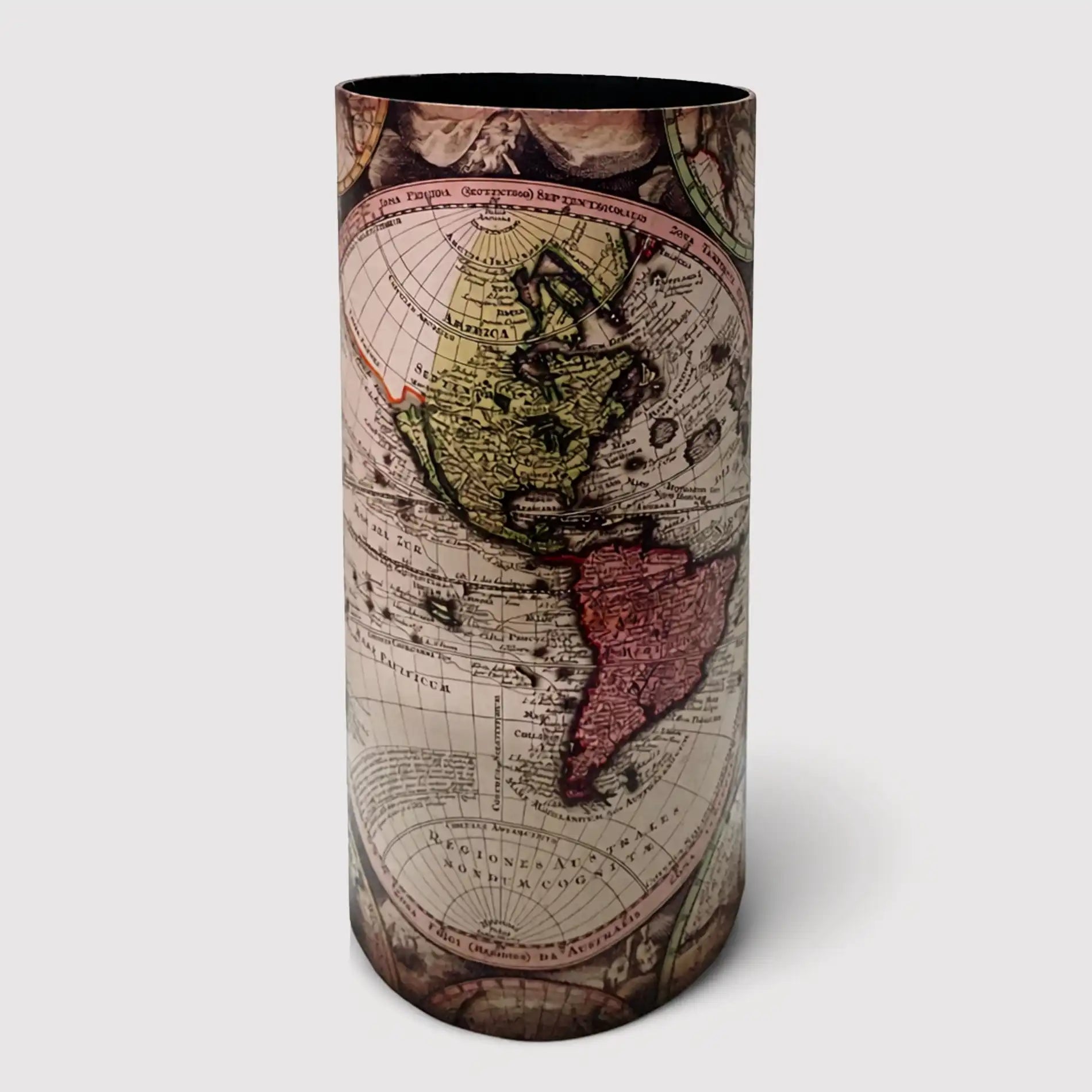 Cimbidio - Portaombrelli da ingresso con motivo a mappamondo