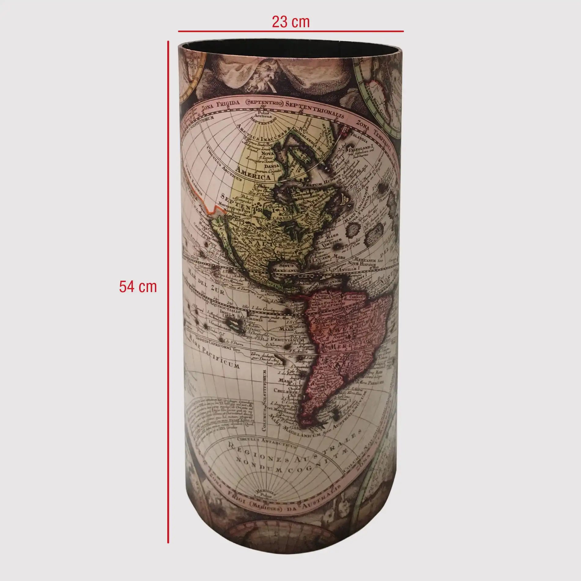 Cimbidio - Portaombrelli da ingresso con motivo a mappamondo