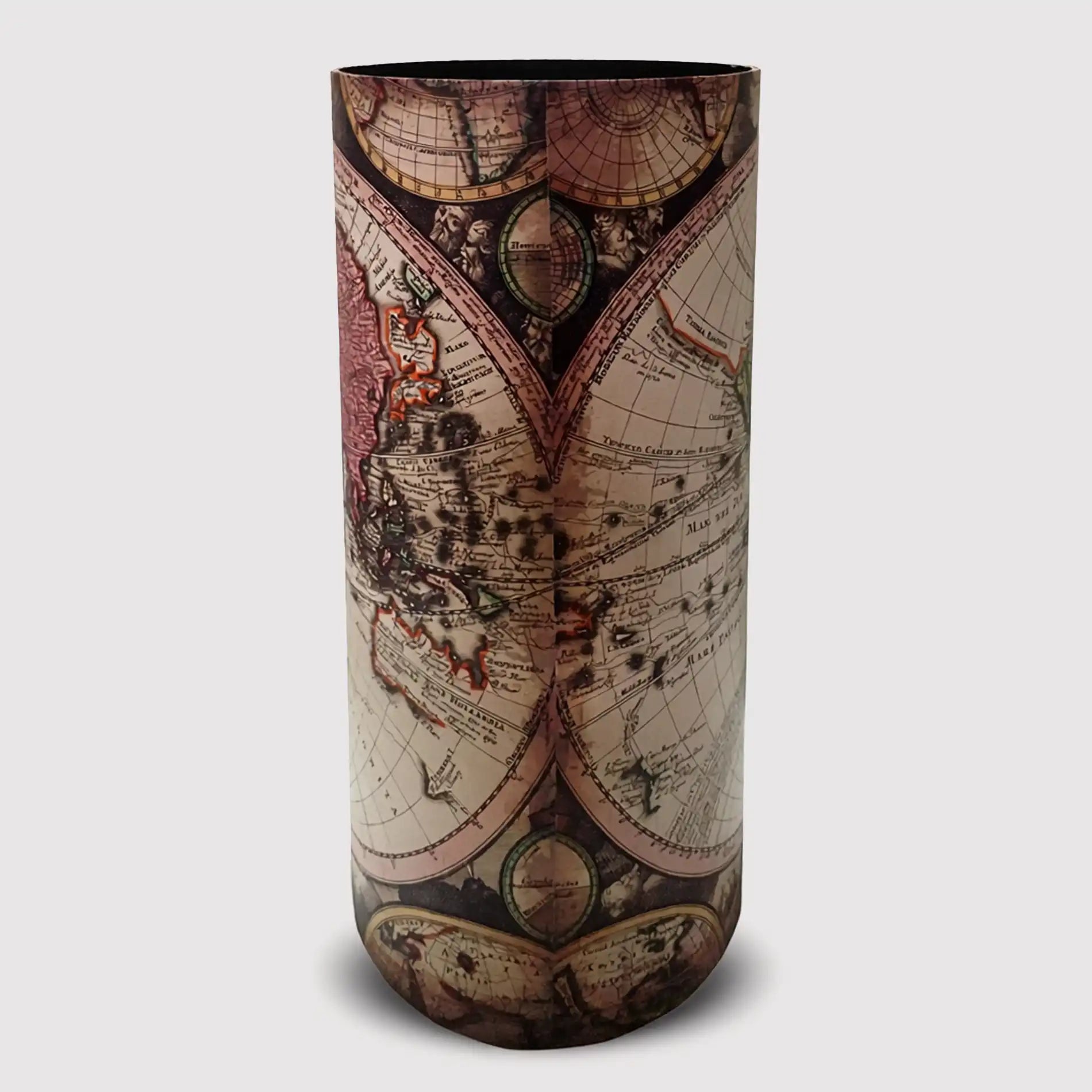 Cimbidio - Portaombrelli da ingresso con motivo a mappamondo