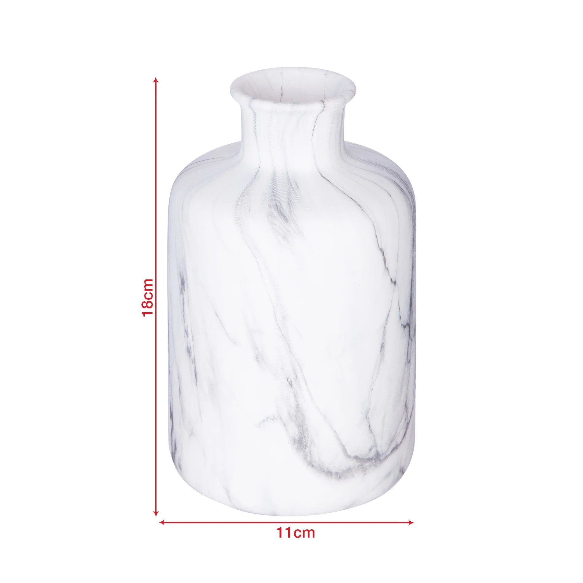 Deodar - Vaso decorativo in dolomite a effetto marmo