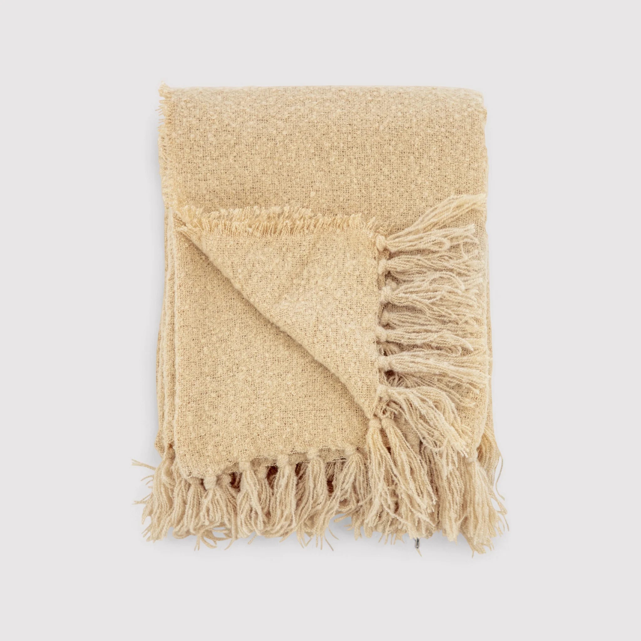 Pruim - Coperta color sabbia per poltrona o divano