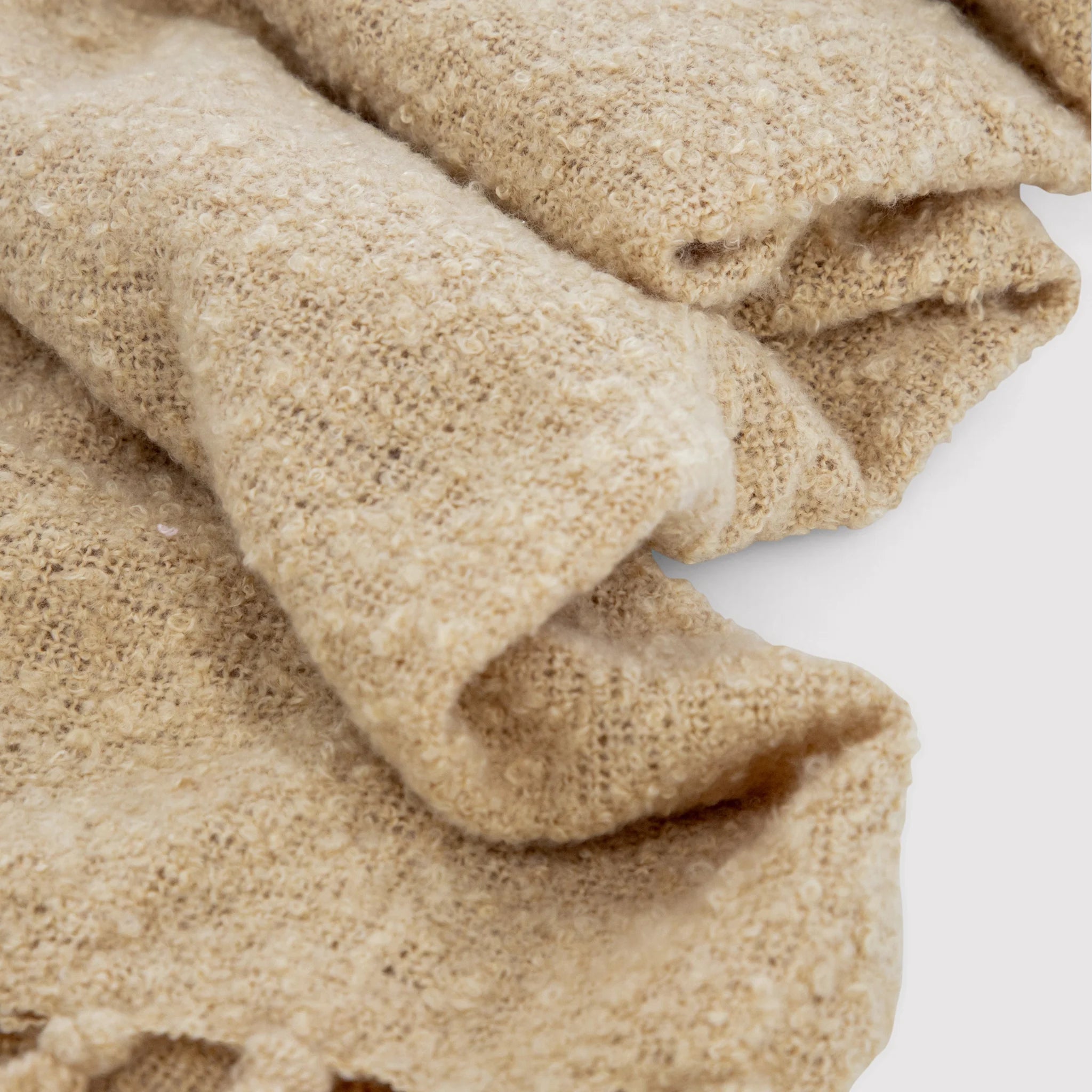 Pruim - Coperta color sabbia per poltrona o divano