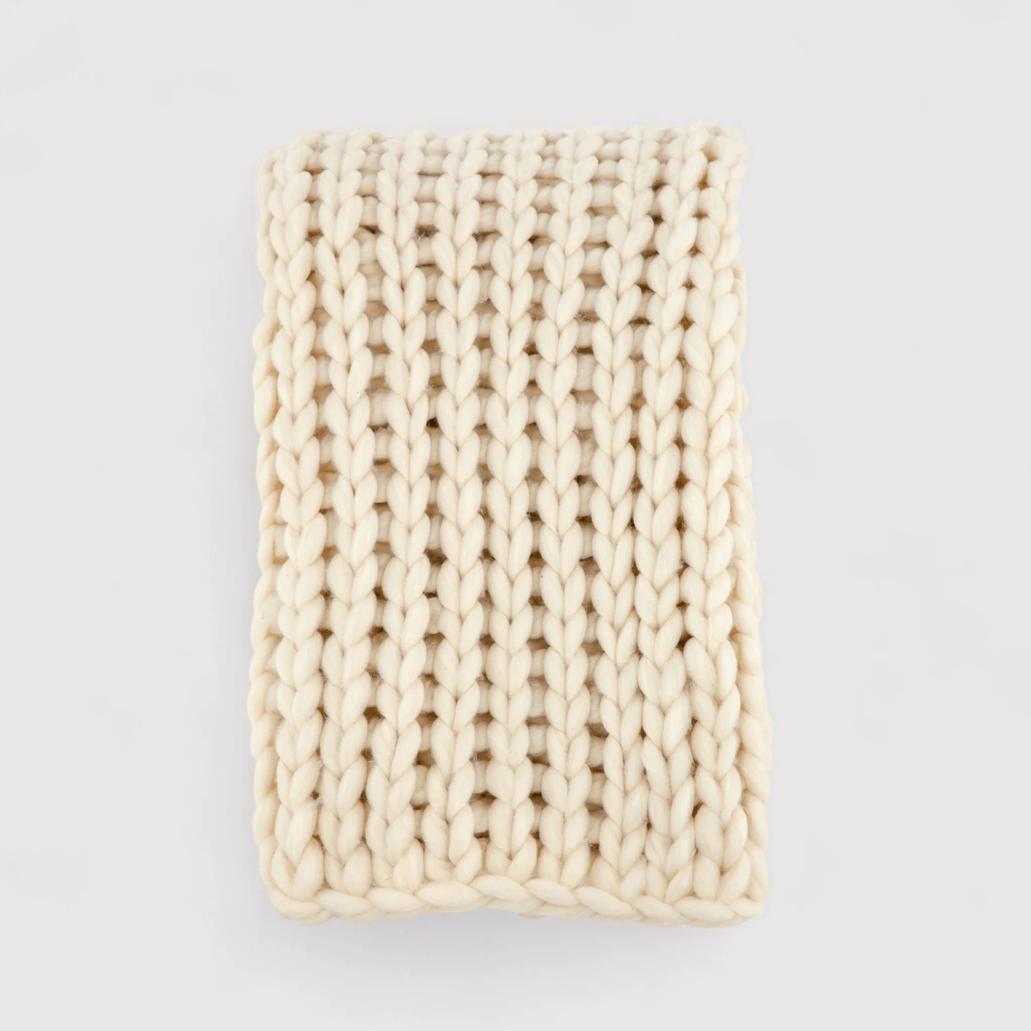 Cercis - Plaid bianco crema per camera o salotto