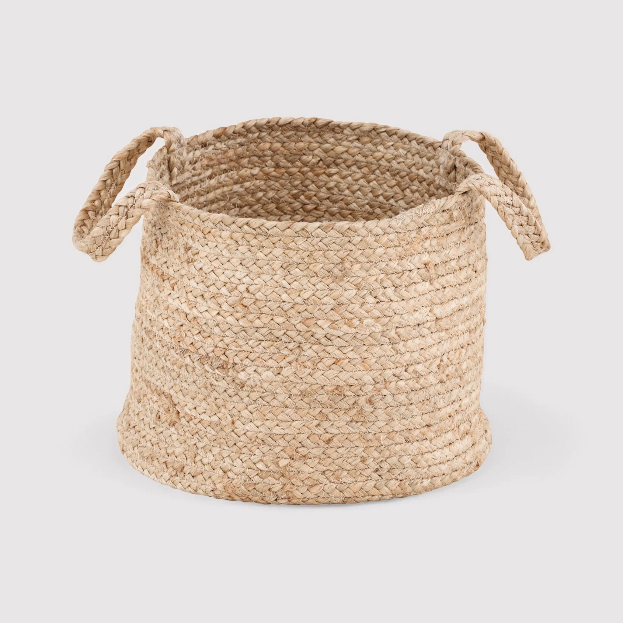 Kadam - Cesto contenitore in juta naturale con manici