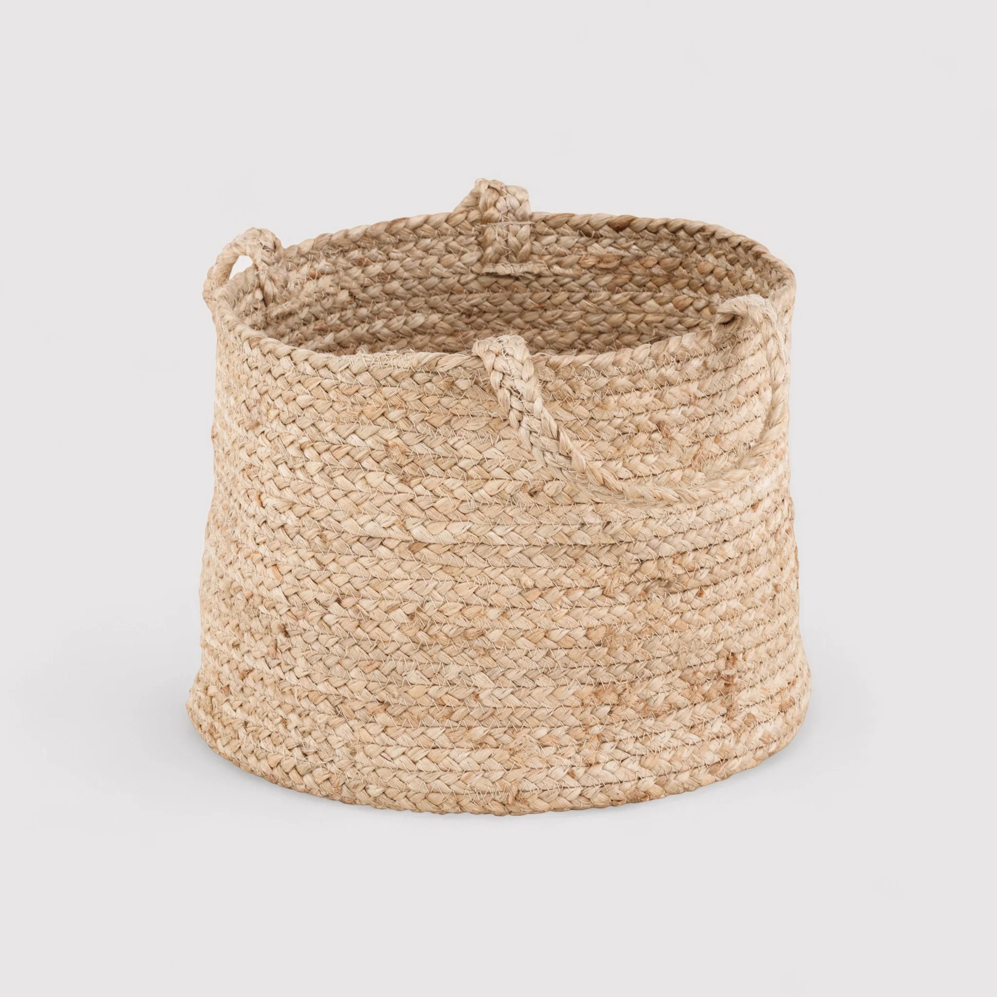 Kadam - Cesto contenitore in juta naturale con manici