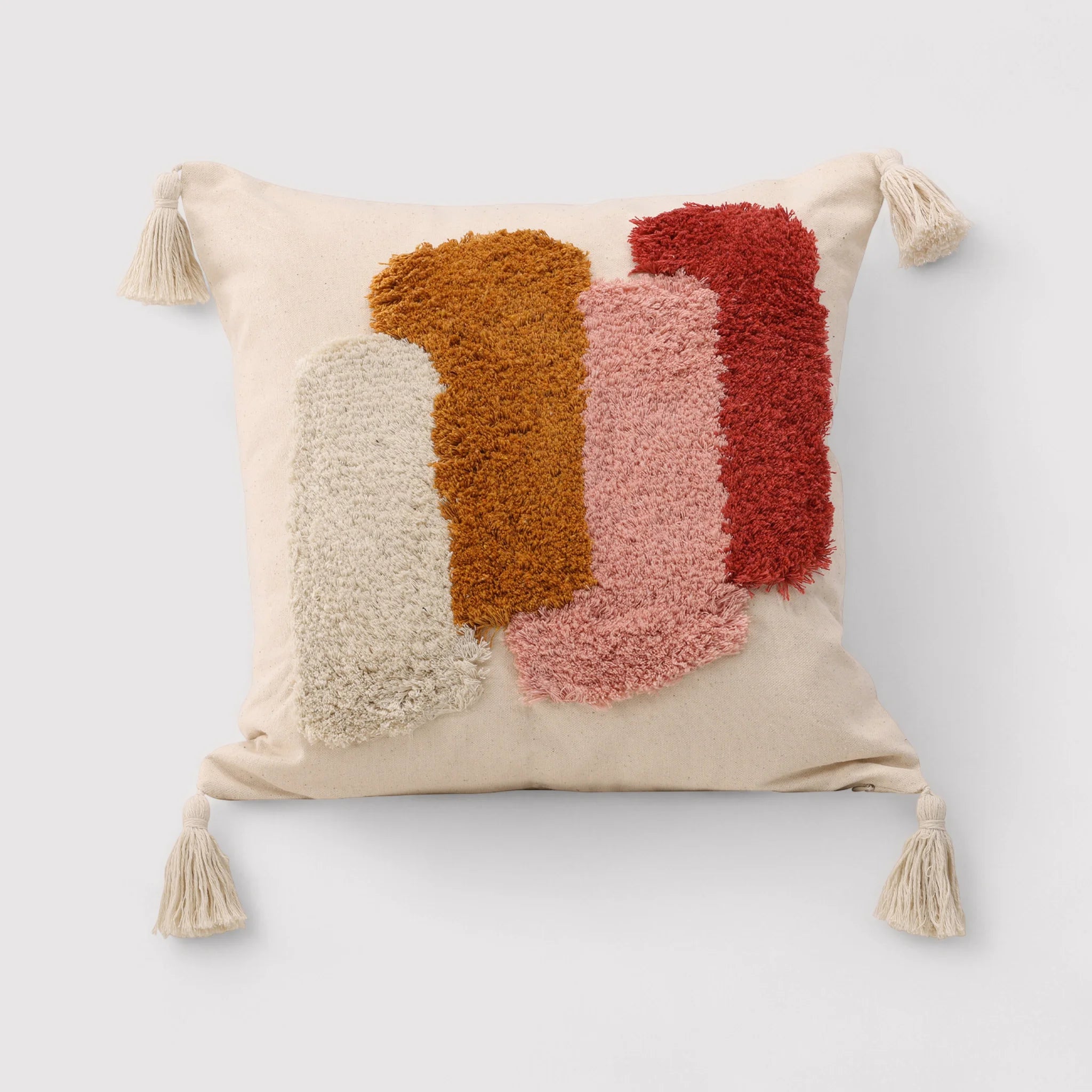 Salvadora - Federa per cuscino quadrato con frange 45x45 cm