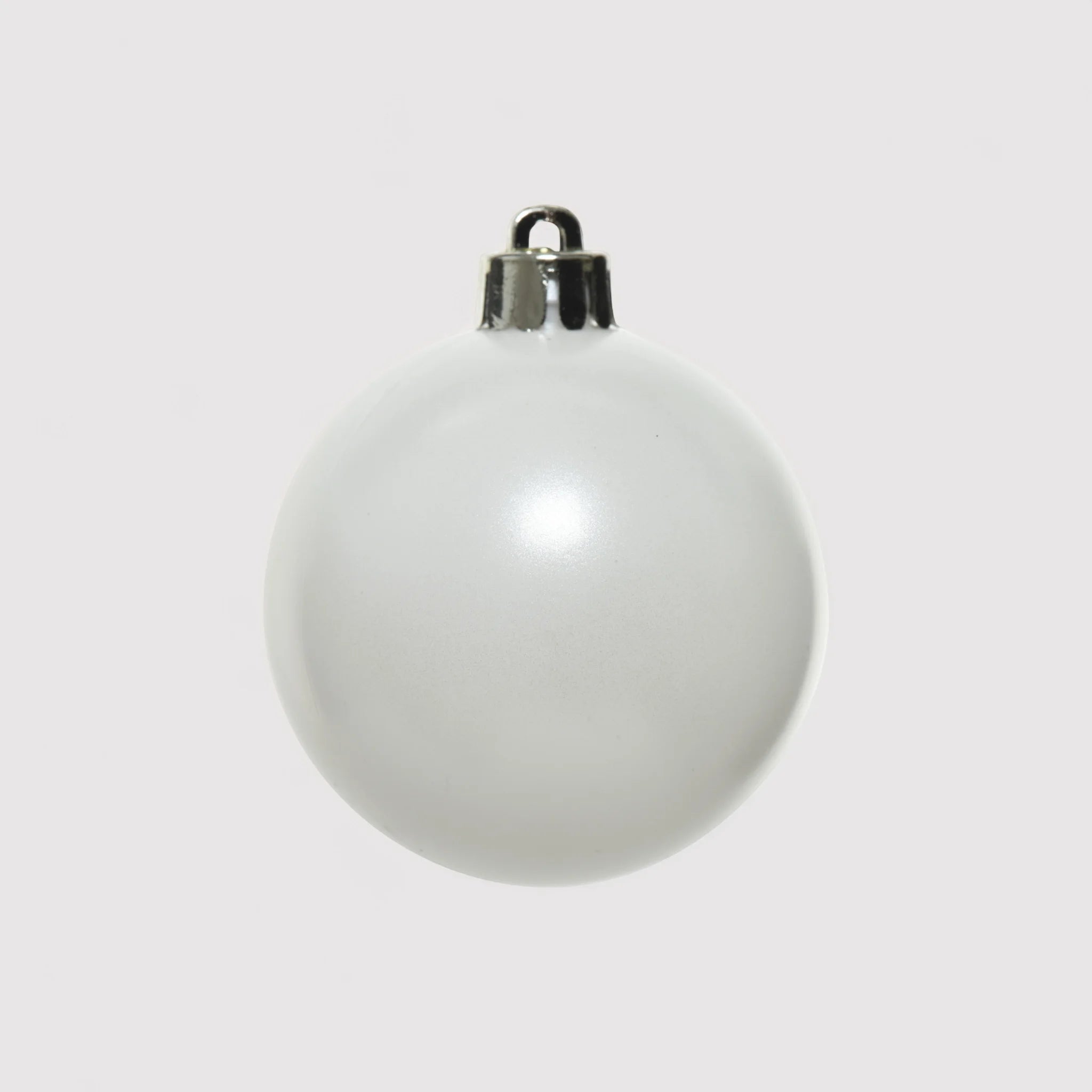 Ekop - 32 palline per albero di Natale color bianco opaco