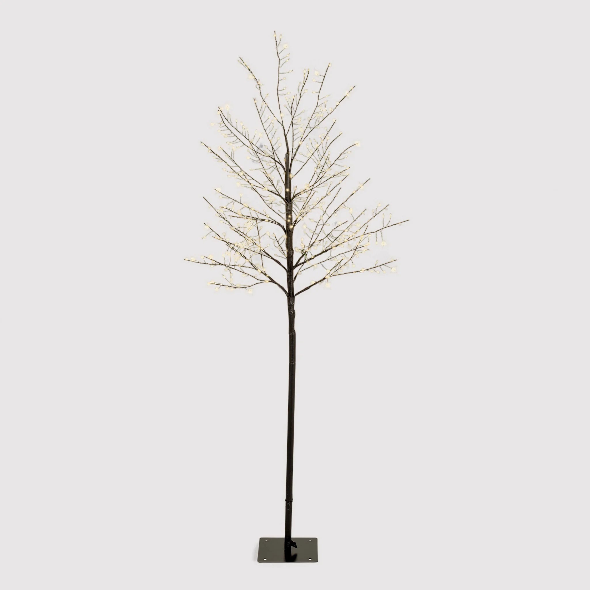 Sayal - Albero stilizzato da esterno con 480 LED bianco caldo