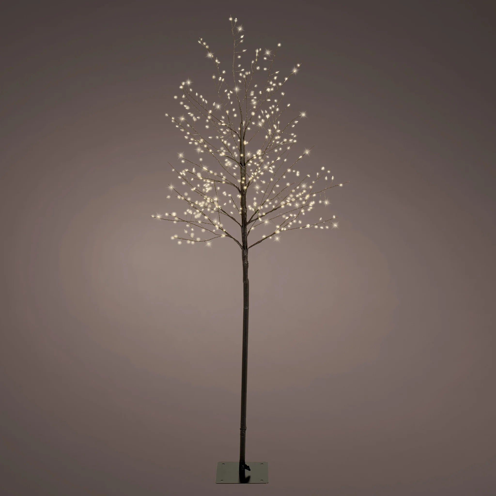 Sayal - Albero stilizzato da esterno con 480 LED bianco caldo