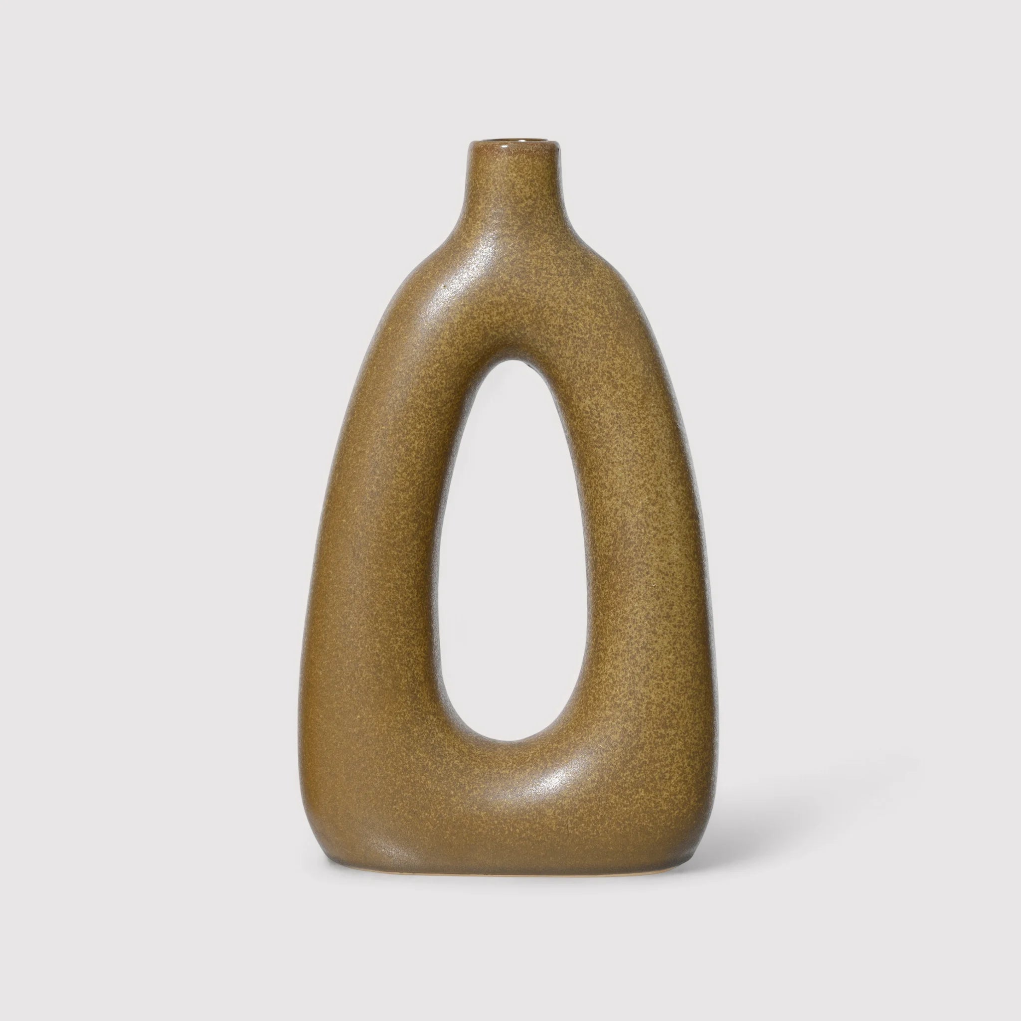 Gayang - Vaso decorativo dal design moderno marrone