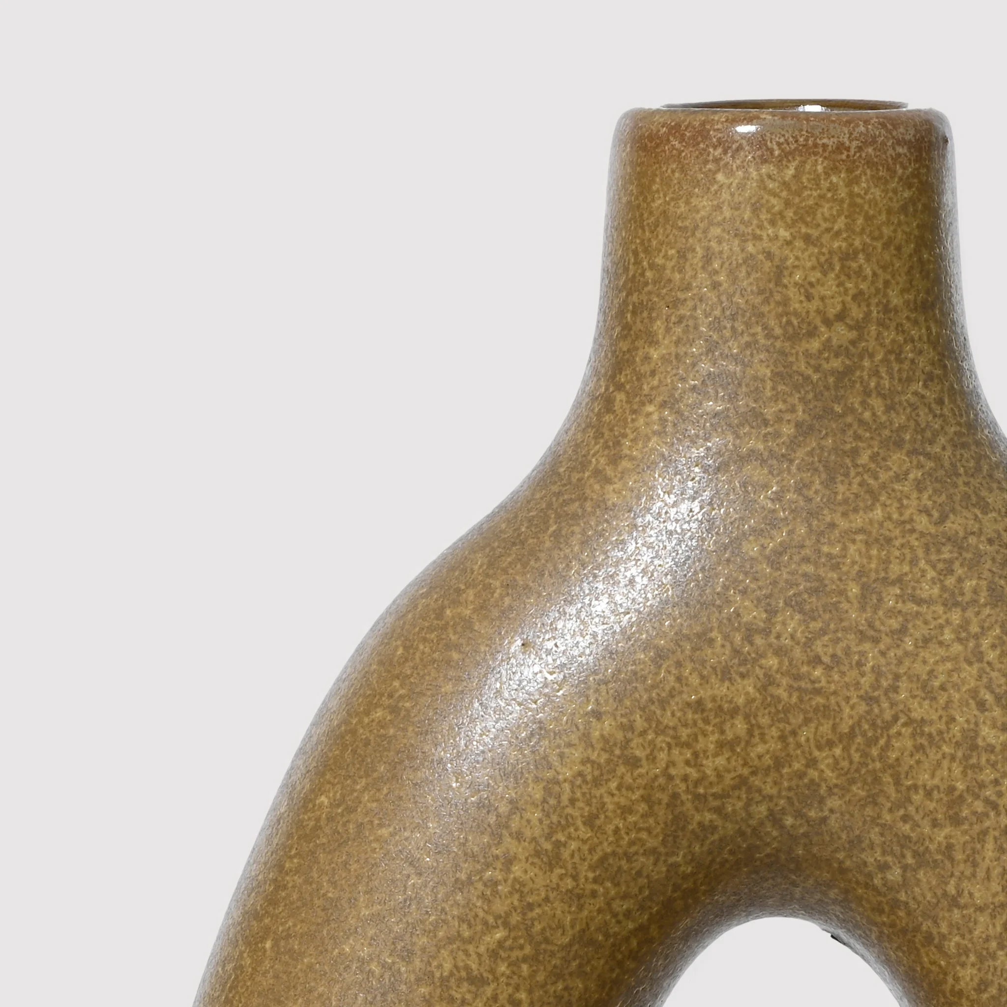 Gayang - Vaso decorativo dal design moderno marrone