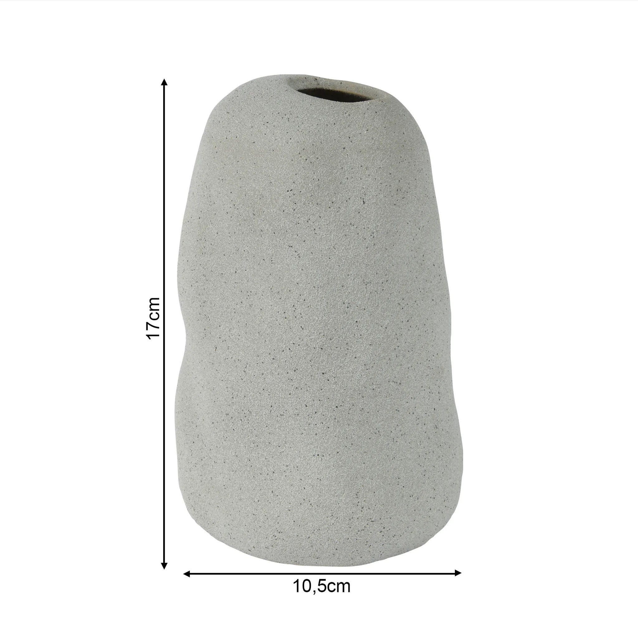 Sagerezia - Vaso alto moderno grigio in gres