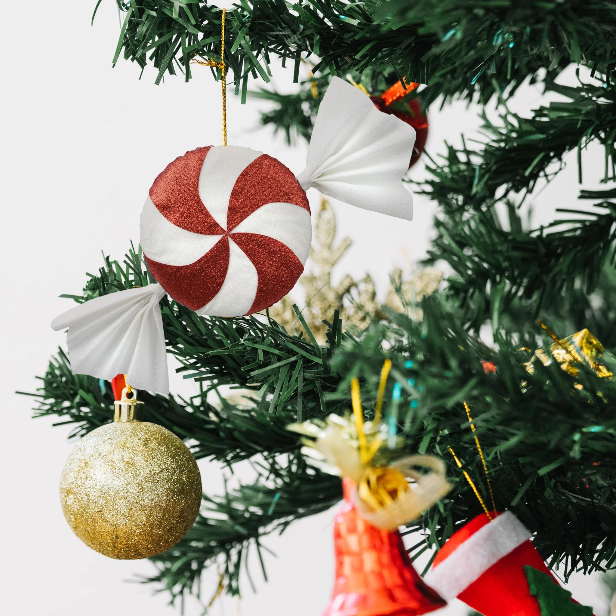 Henna - 2 decorazioni per albero di Natale a forma di caramella