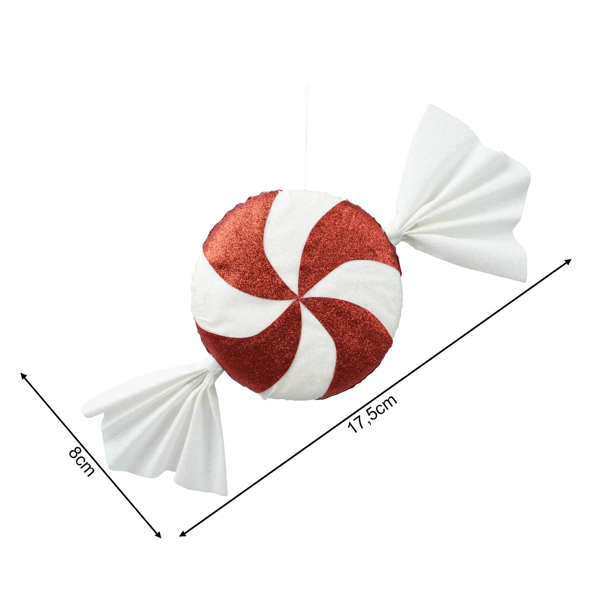 Henna - 2 decorazioni per albero di Natale a forma di caramella