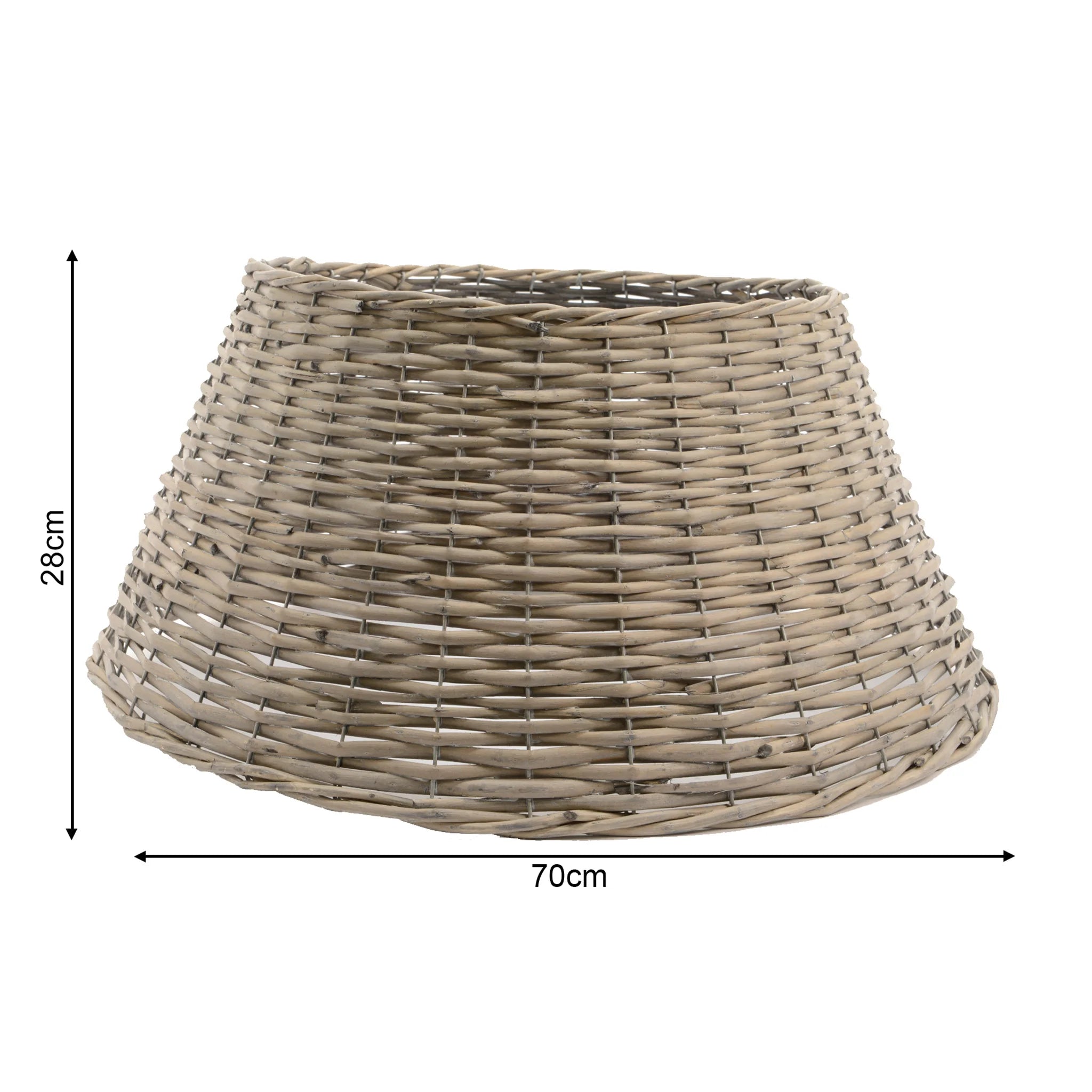 Ezen - Collare in vimini per albero di Natale Ø 70 cm