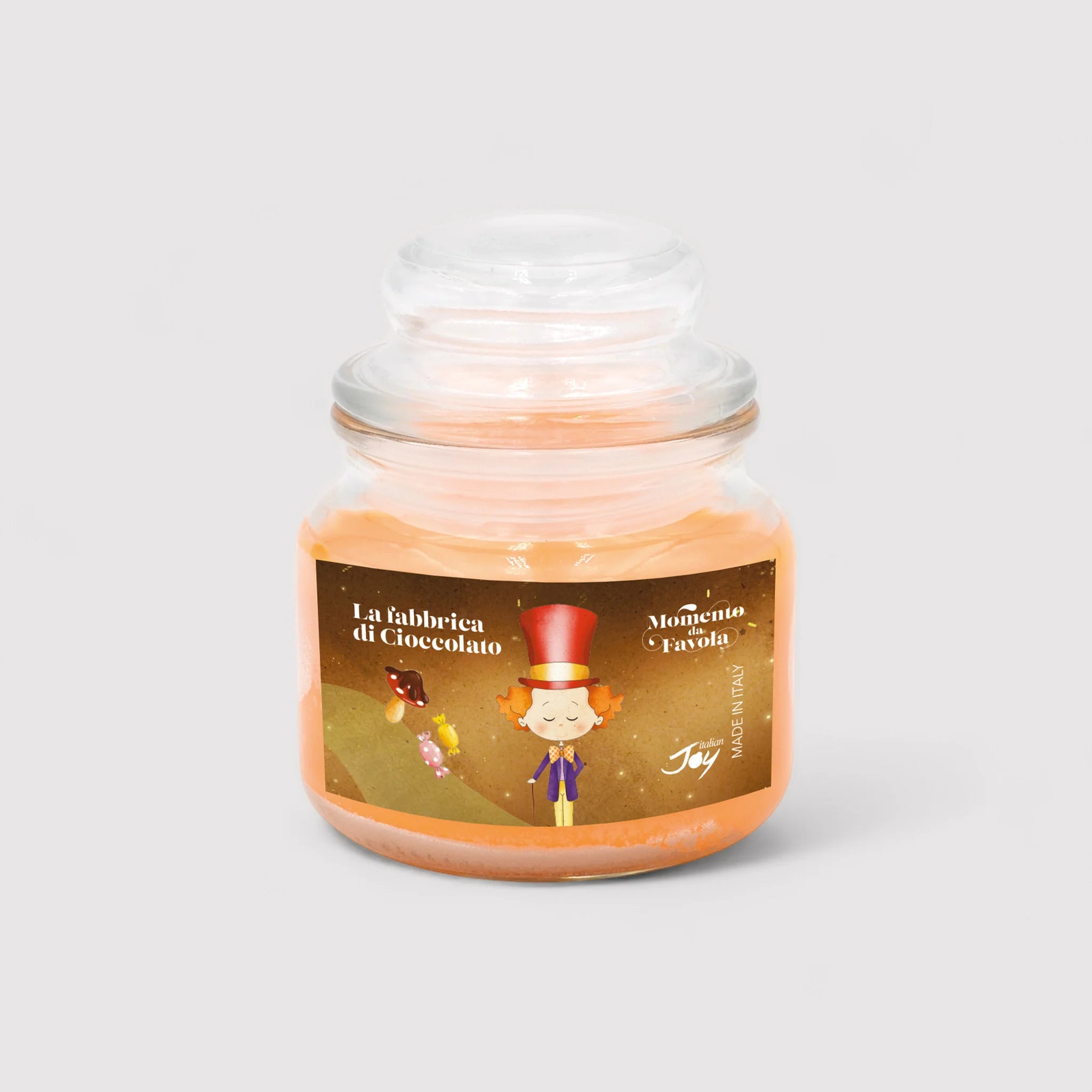 Set tazza e 2 candele profumate fragranza arancia e cannella