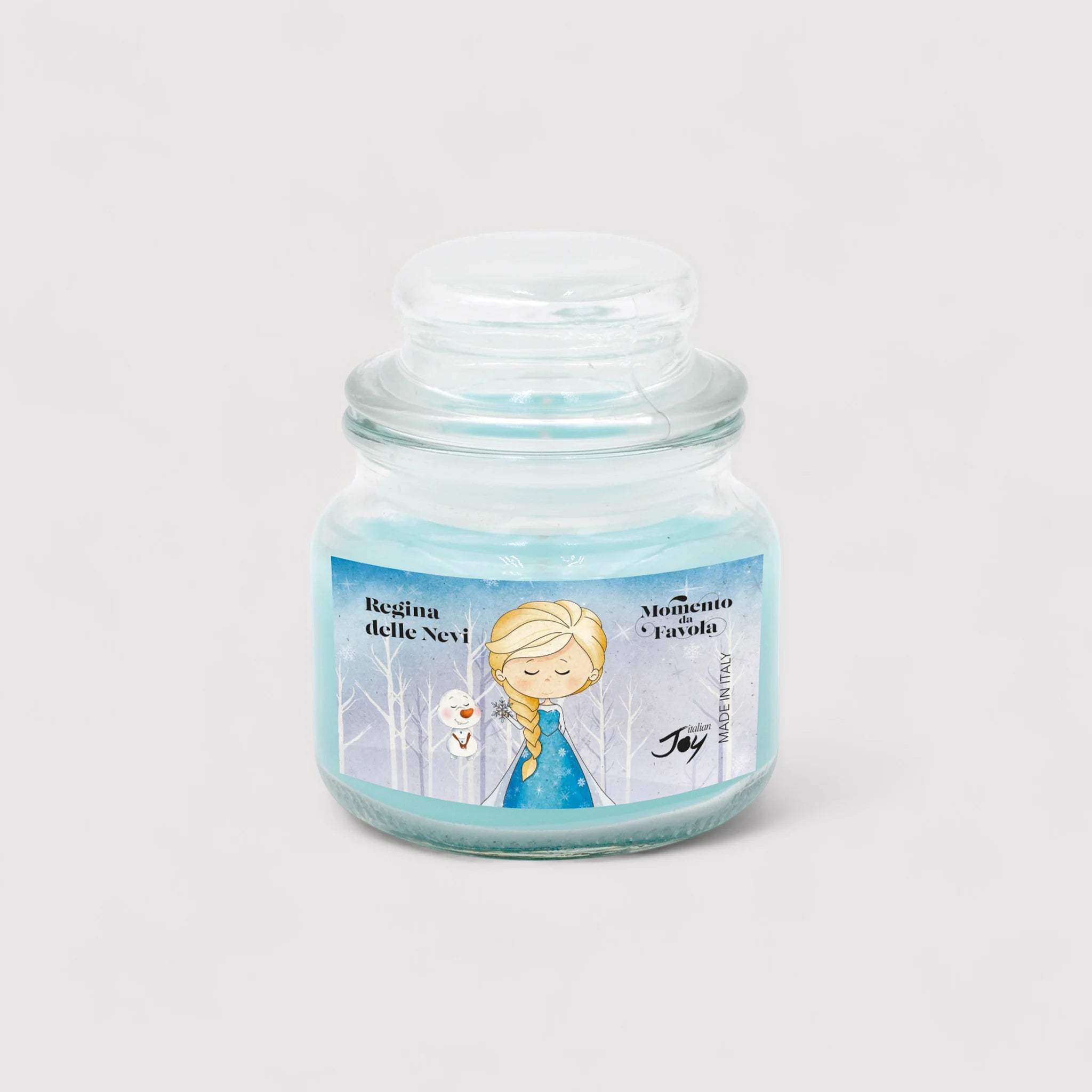 Set tazza tema "Regina delle nevi" e 2 candele profumate fragranza relax