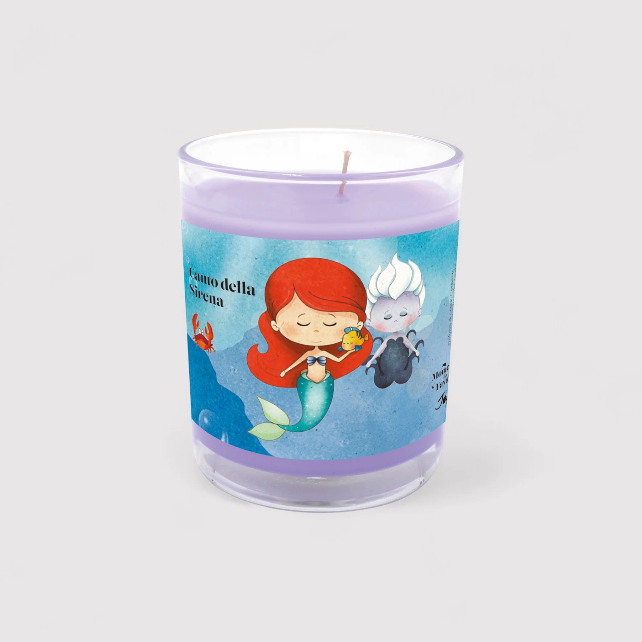 Set tazza tema "Canto della sirena" e 2 candele profumate fragranza lavanda