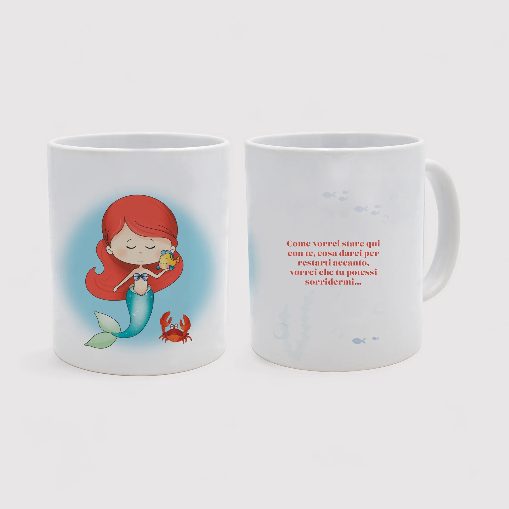 Set tazza tema "Canto della sirena" e 2 candele profumate fragranza lavanda