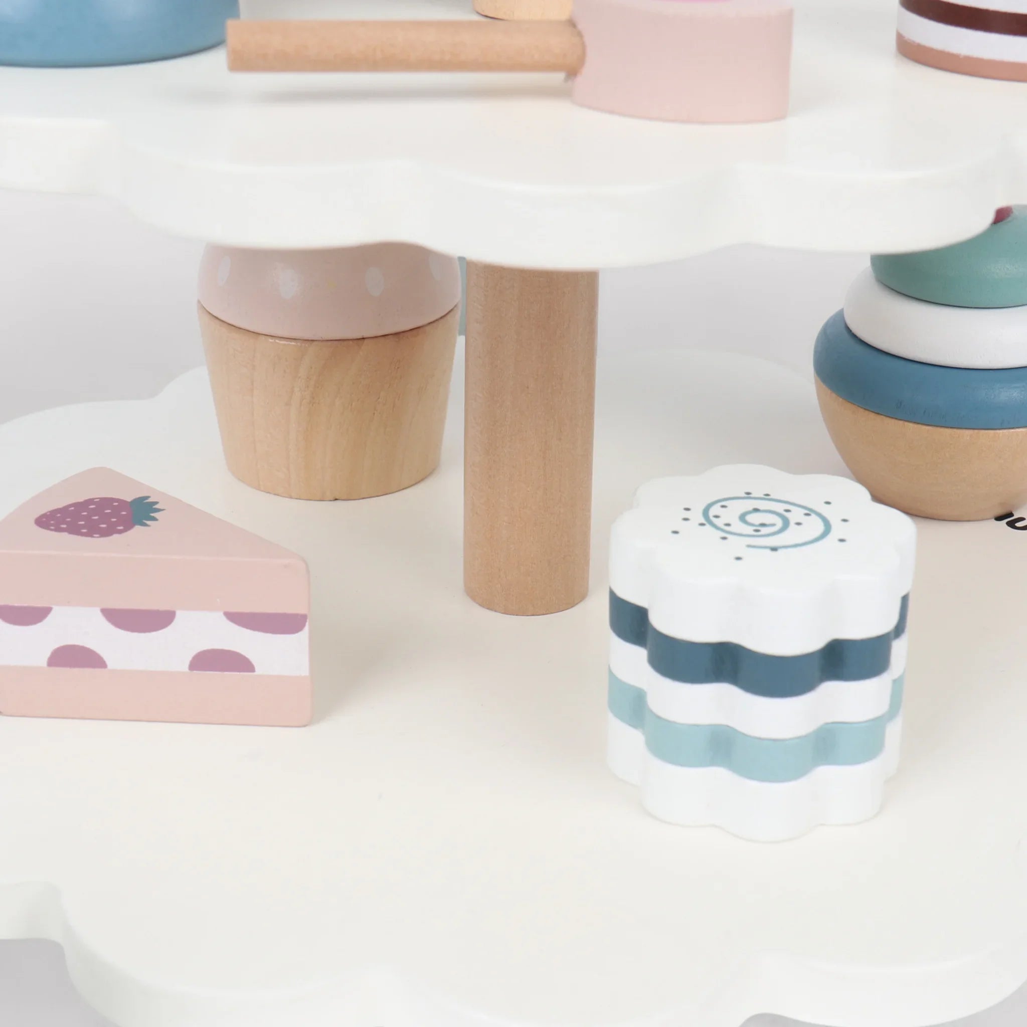 Naryal - Set di pasticcini e dolci in legno da gioco per bambini