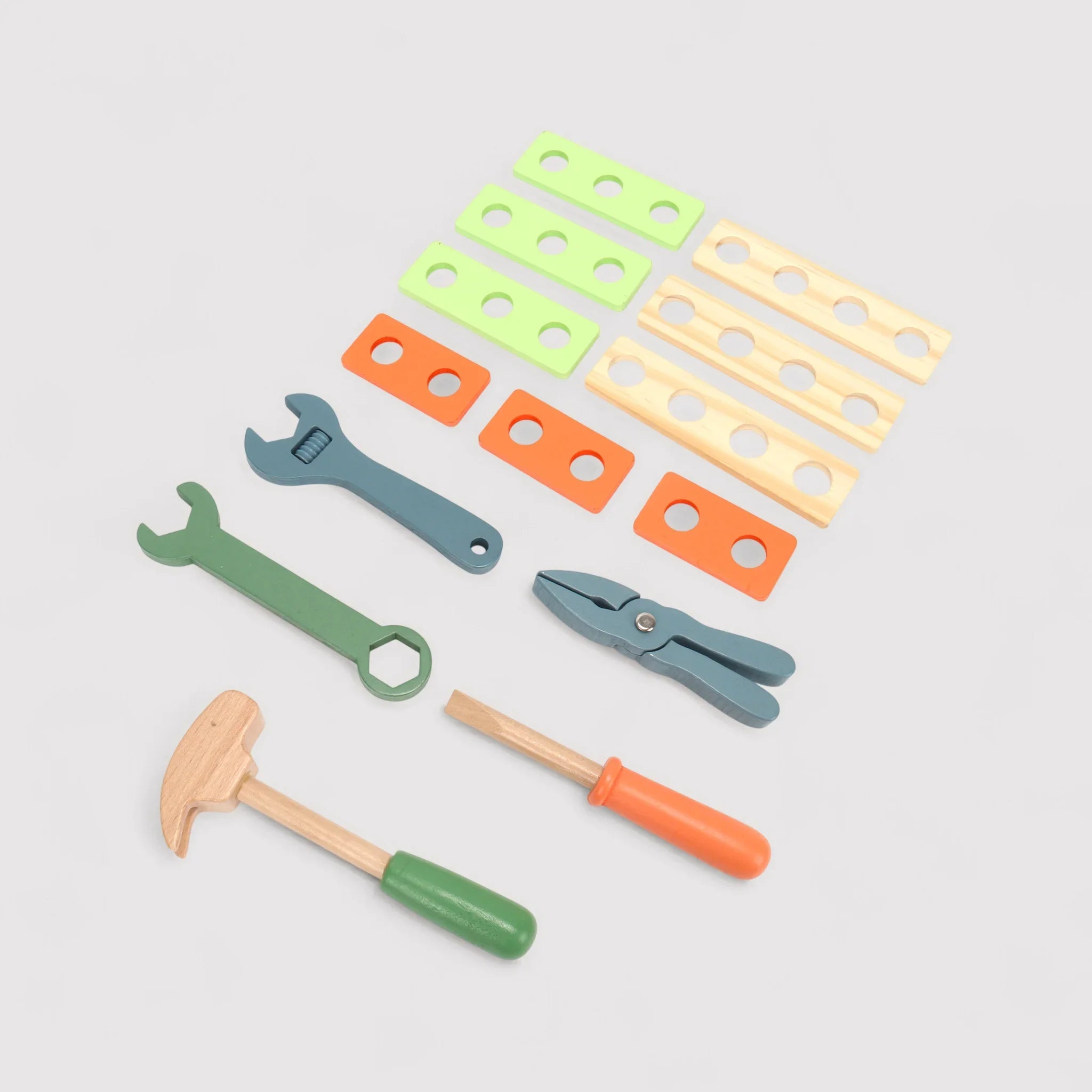 Subeir - Valigetta con attrezzi giocattolo in legno