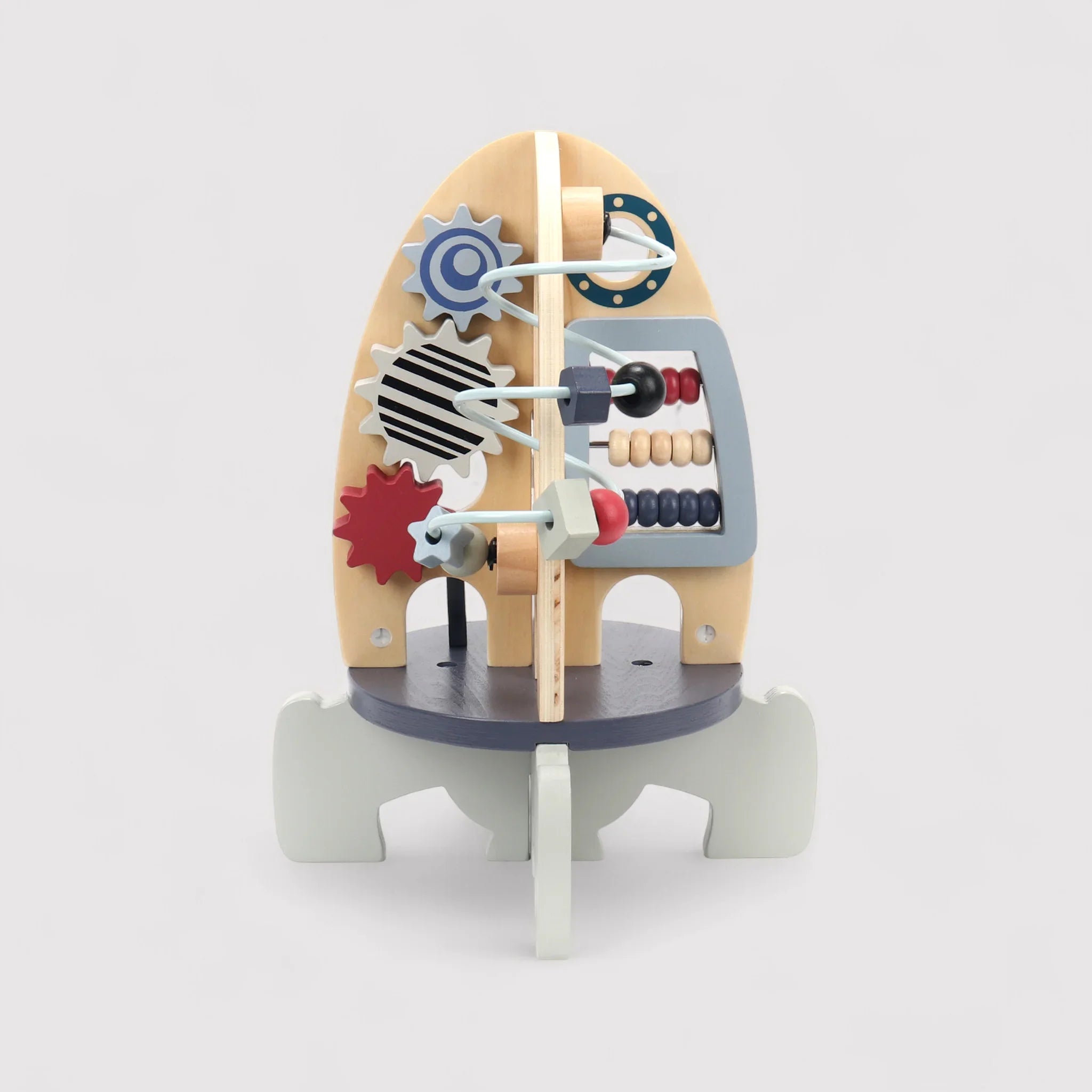 Pimela - Razzo spaziale montessoriano in legno per bambini