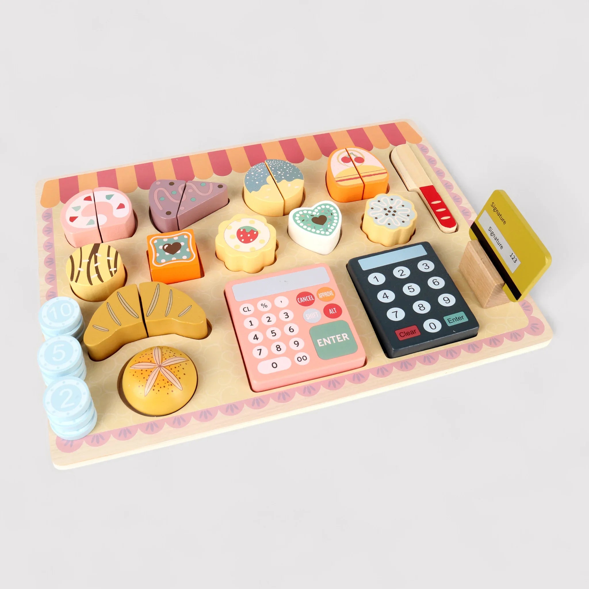 Myrcia - Set panetteria giocattolo in legno per bambini