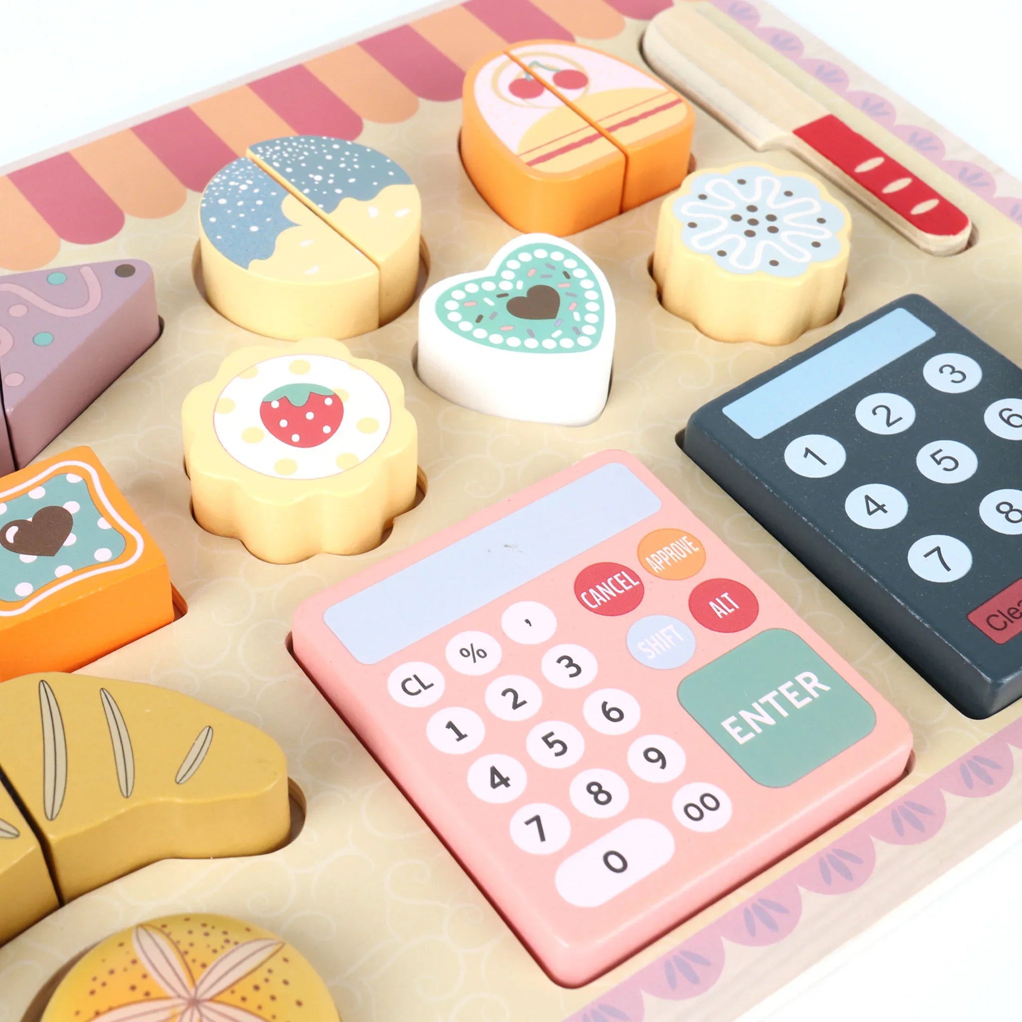 Myrcia - Set panetteria giocattolo in legno per bambini