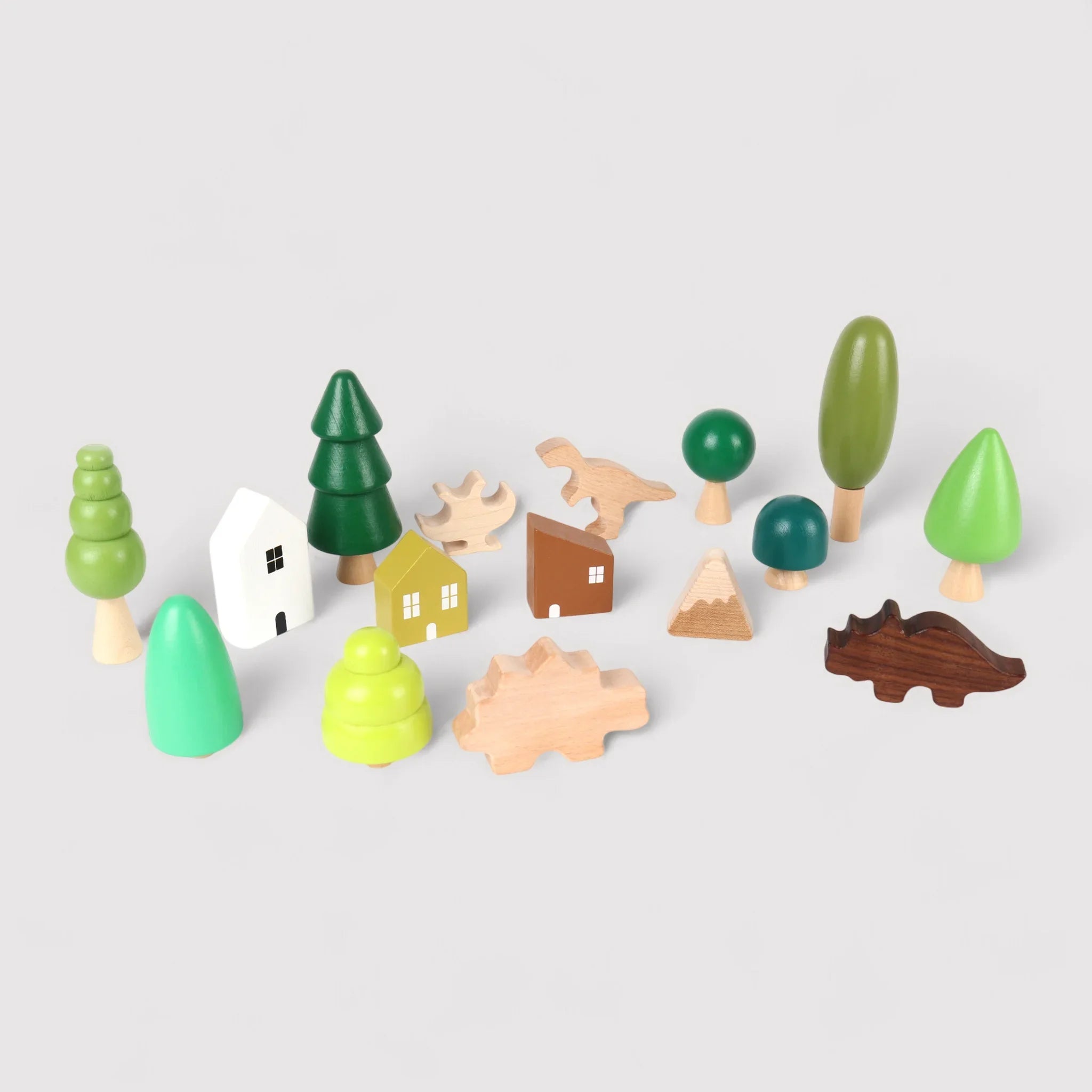 Kunzea - Set giochi a tema foresta preistorica in legno