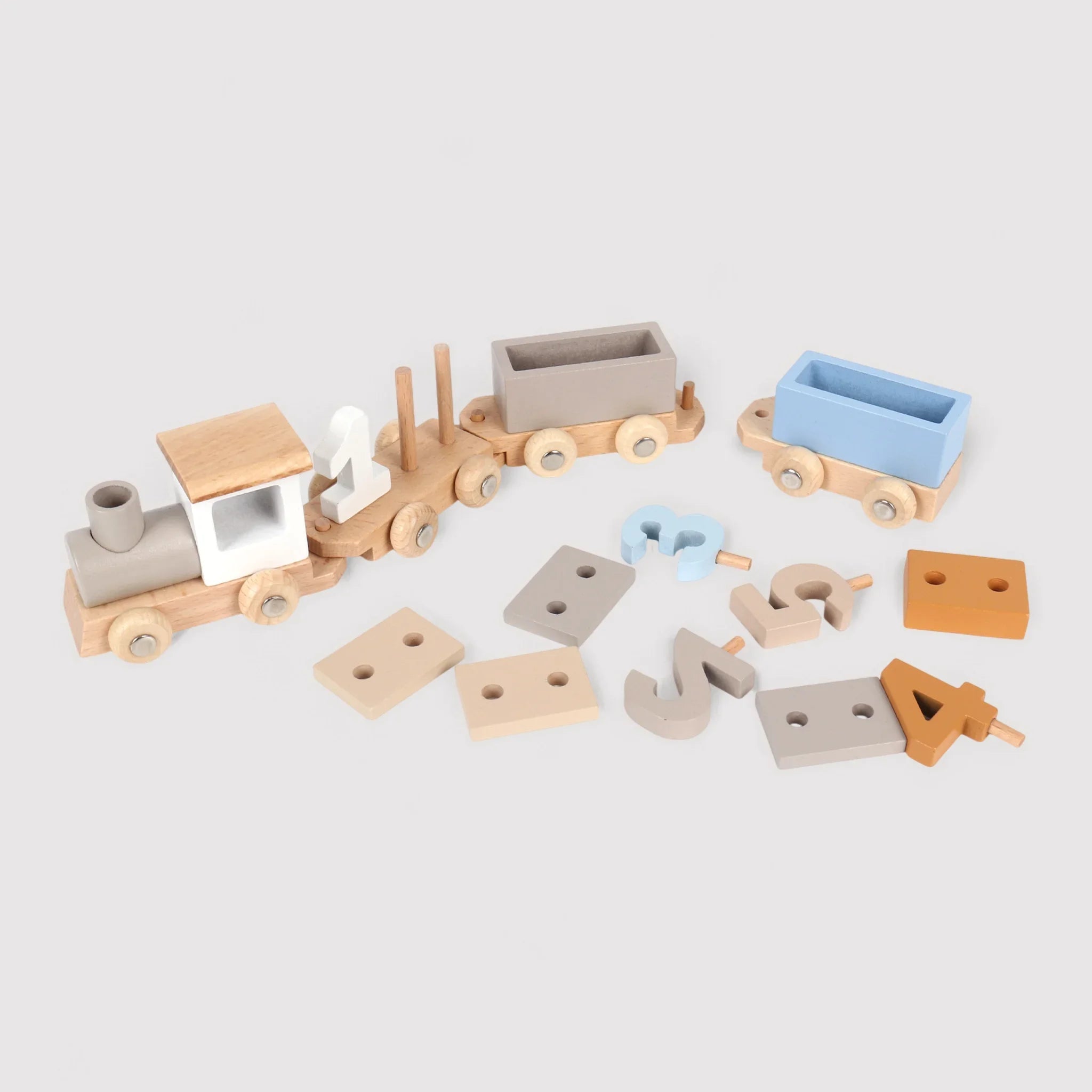 Tiris - Trenino montessoriano giocattolo in legno