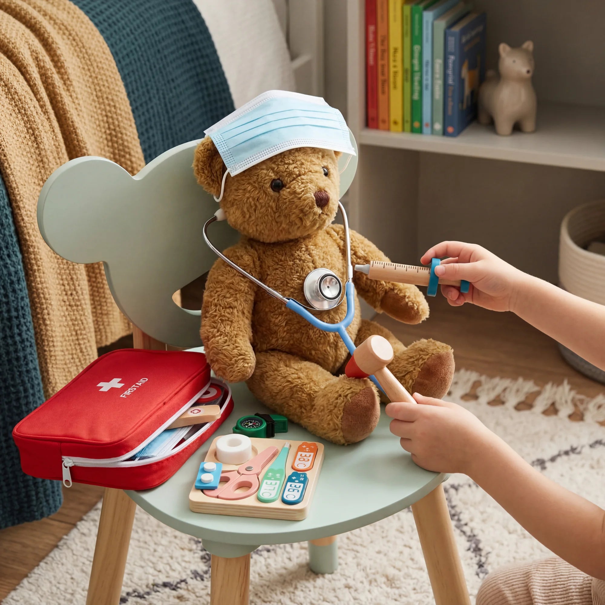 Muena - Wooden doctor kit toy with case