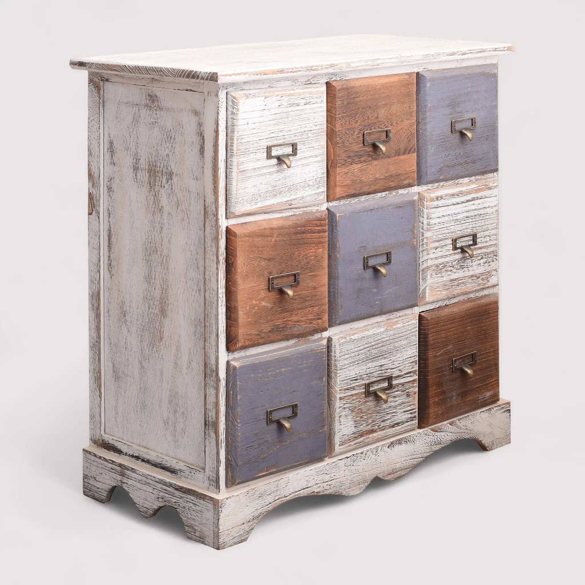 Setaria - Cassettiera multi cassetti in stile vintage