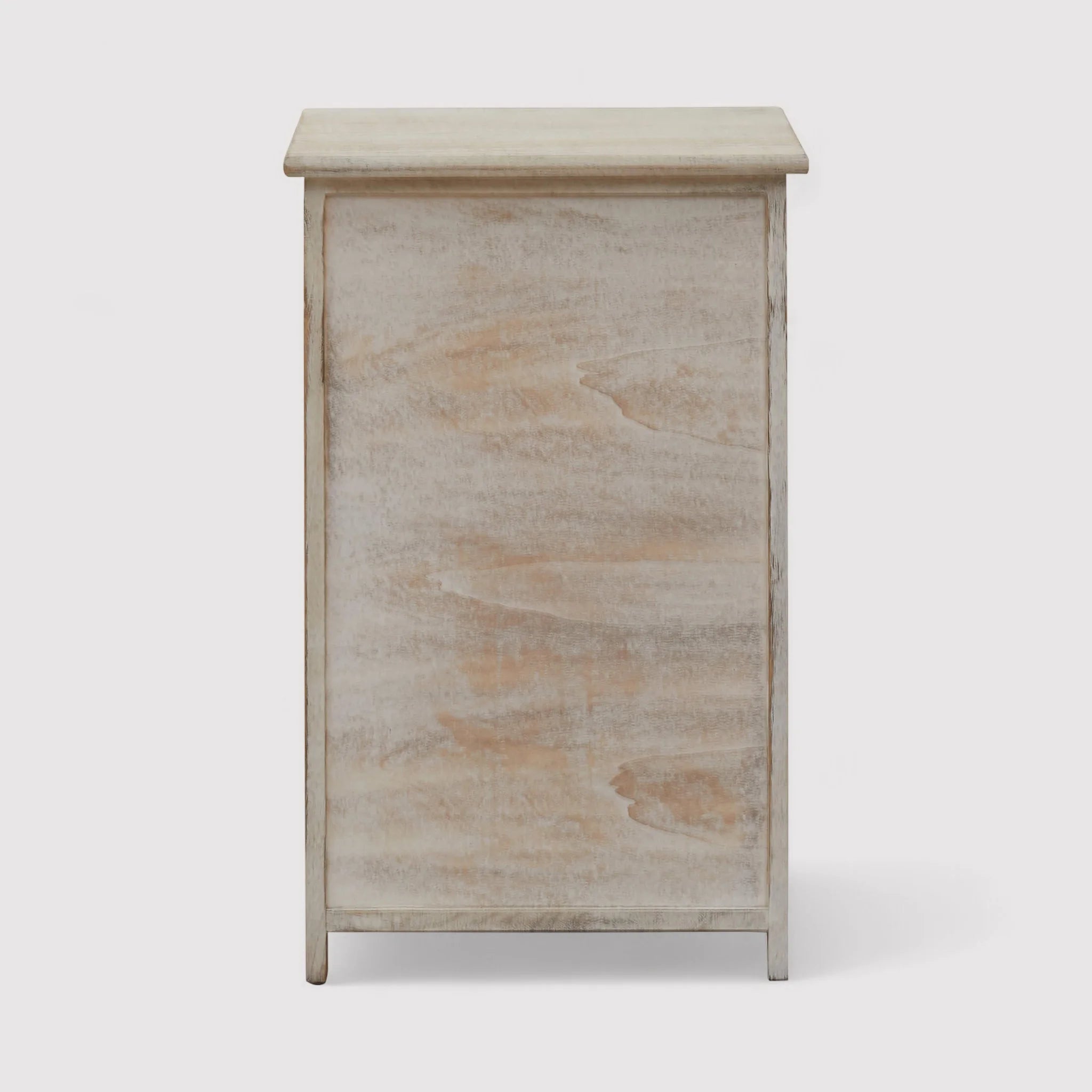 Kommode mit 5 weißen Schubladen im Vintage-Stil