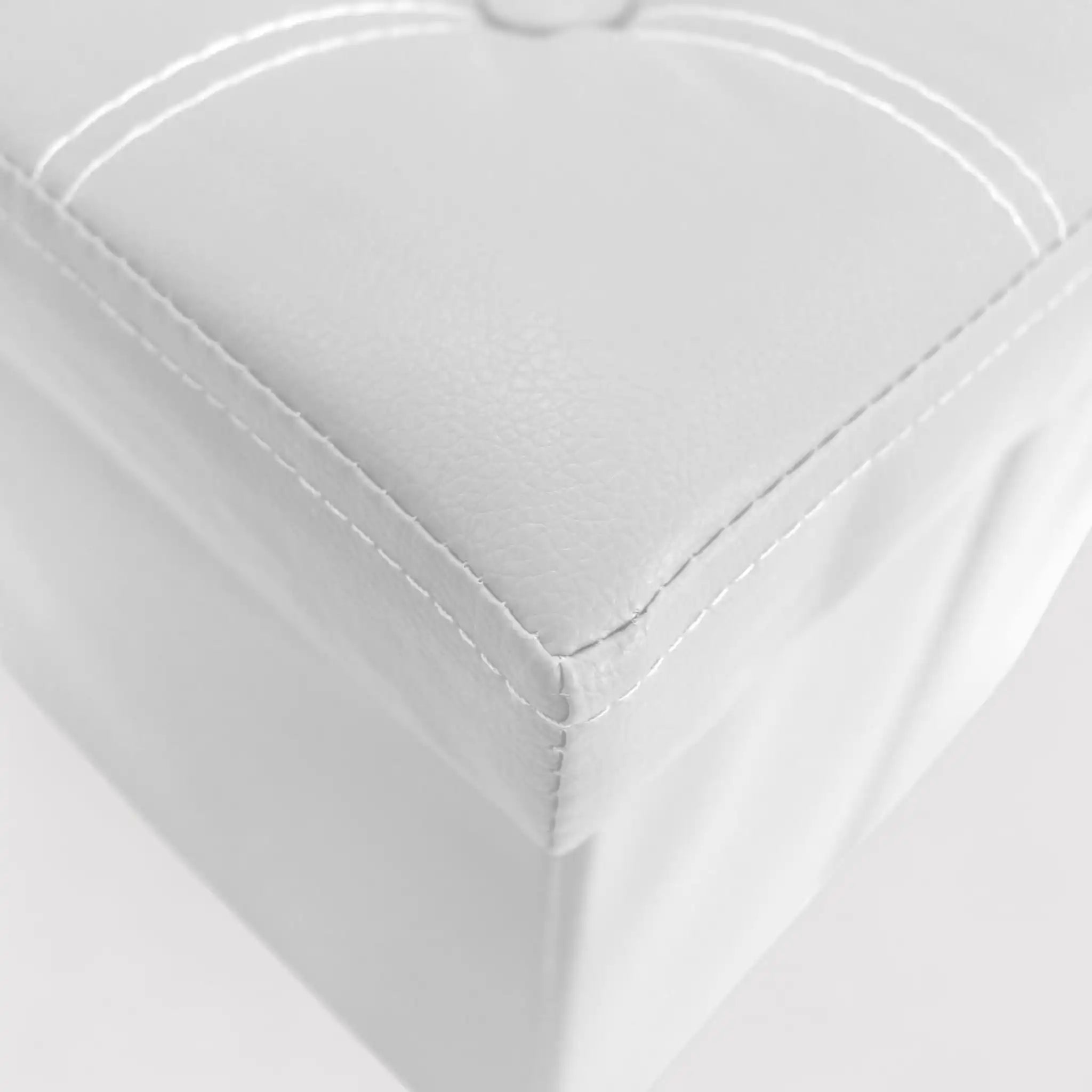 Gelsomino - Pouf bianco contenitore per salotto