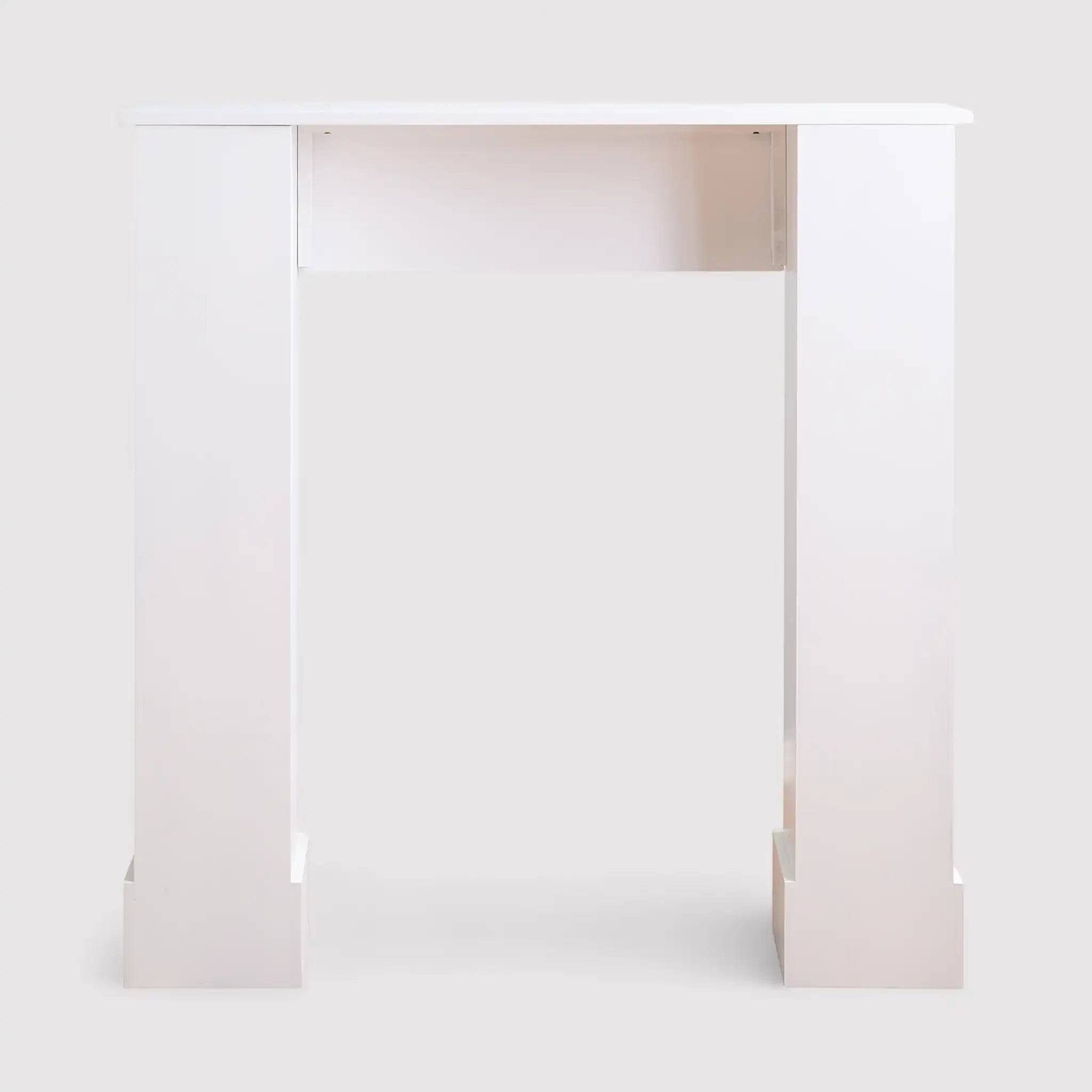 Fiordaliso - Cornice camino bianca con intarsio