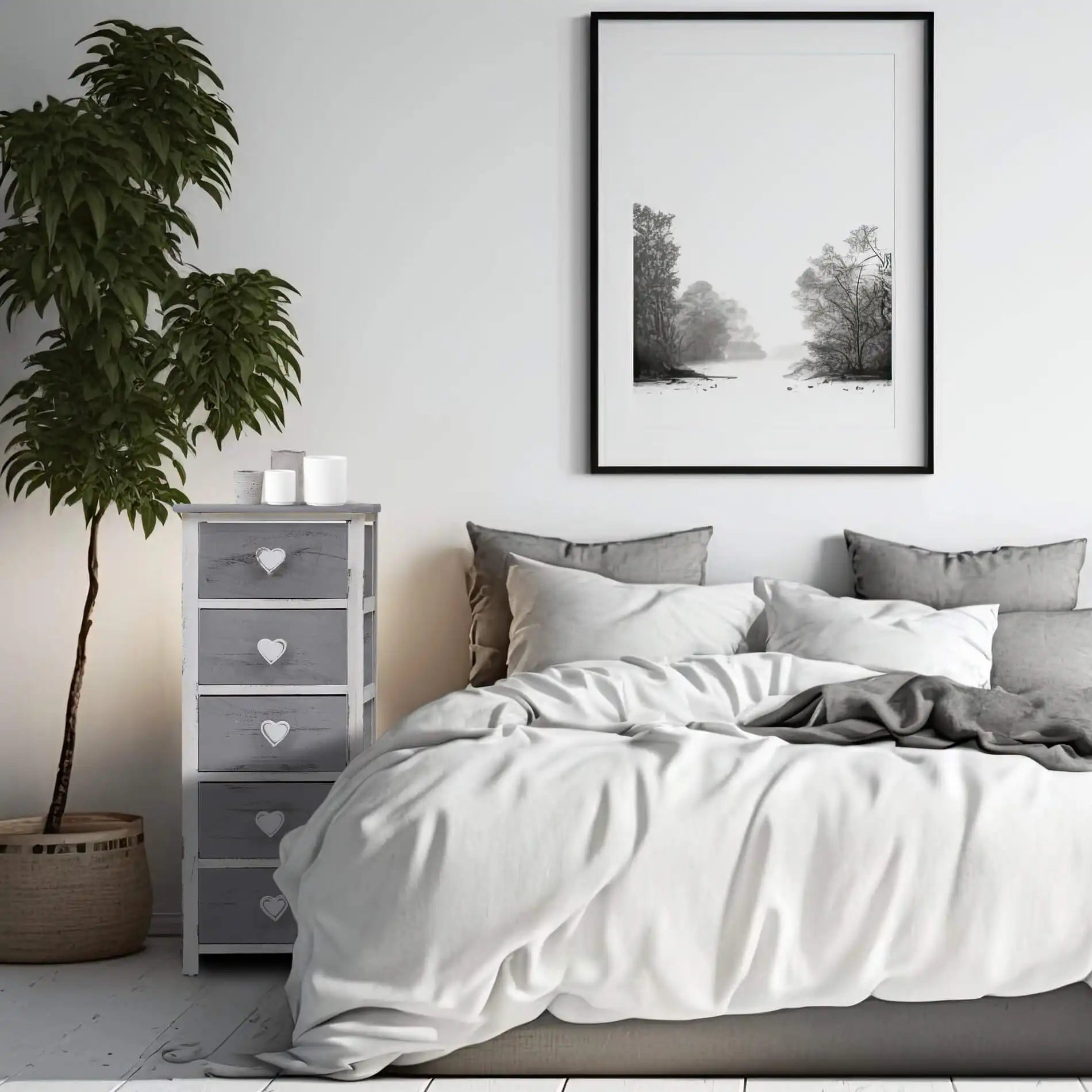 Tradescantia - Cassettiera per camera da letto con 5 cassetti