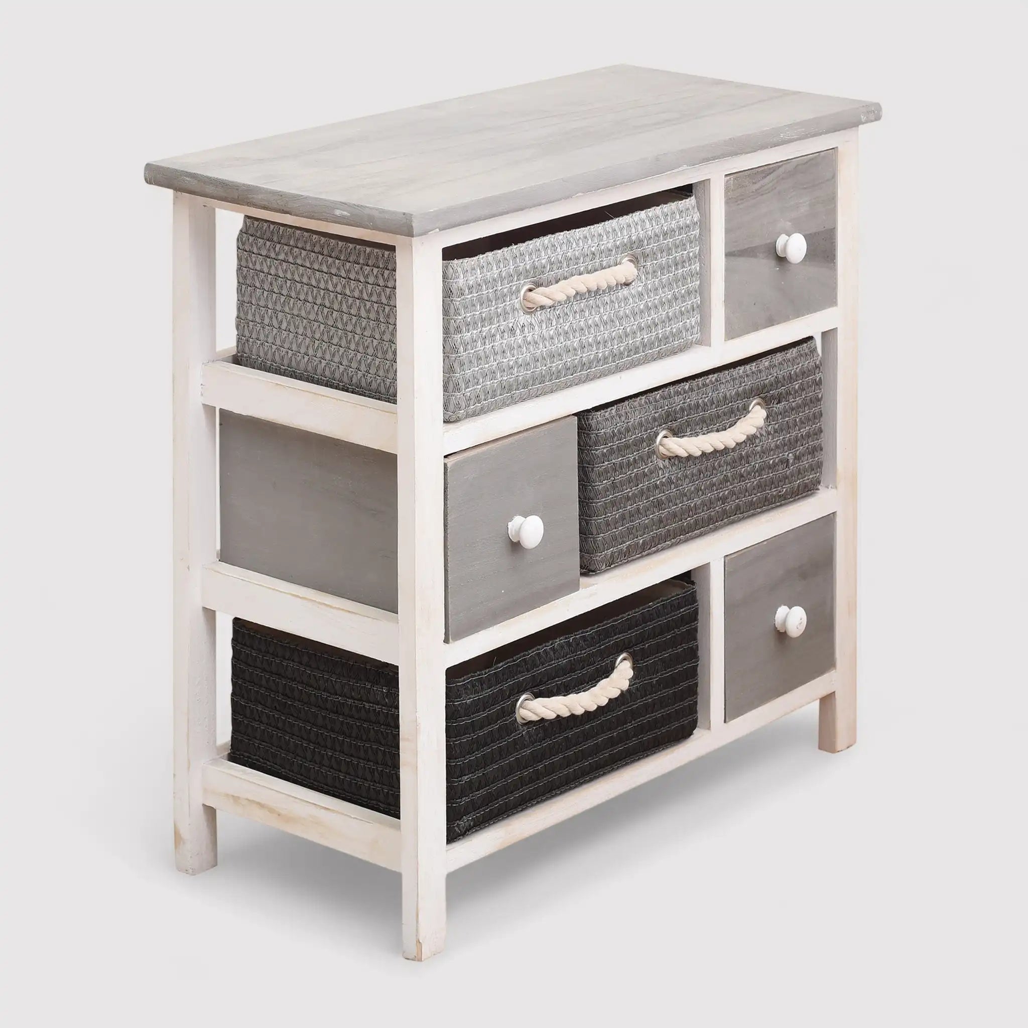 Myrris - Mobiletto da bagno in stile moderno con 6 cassetti