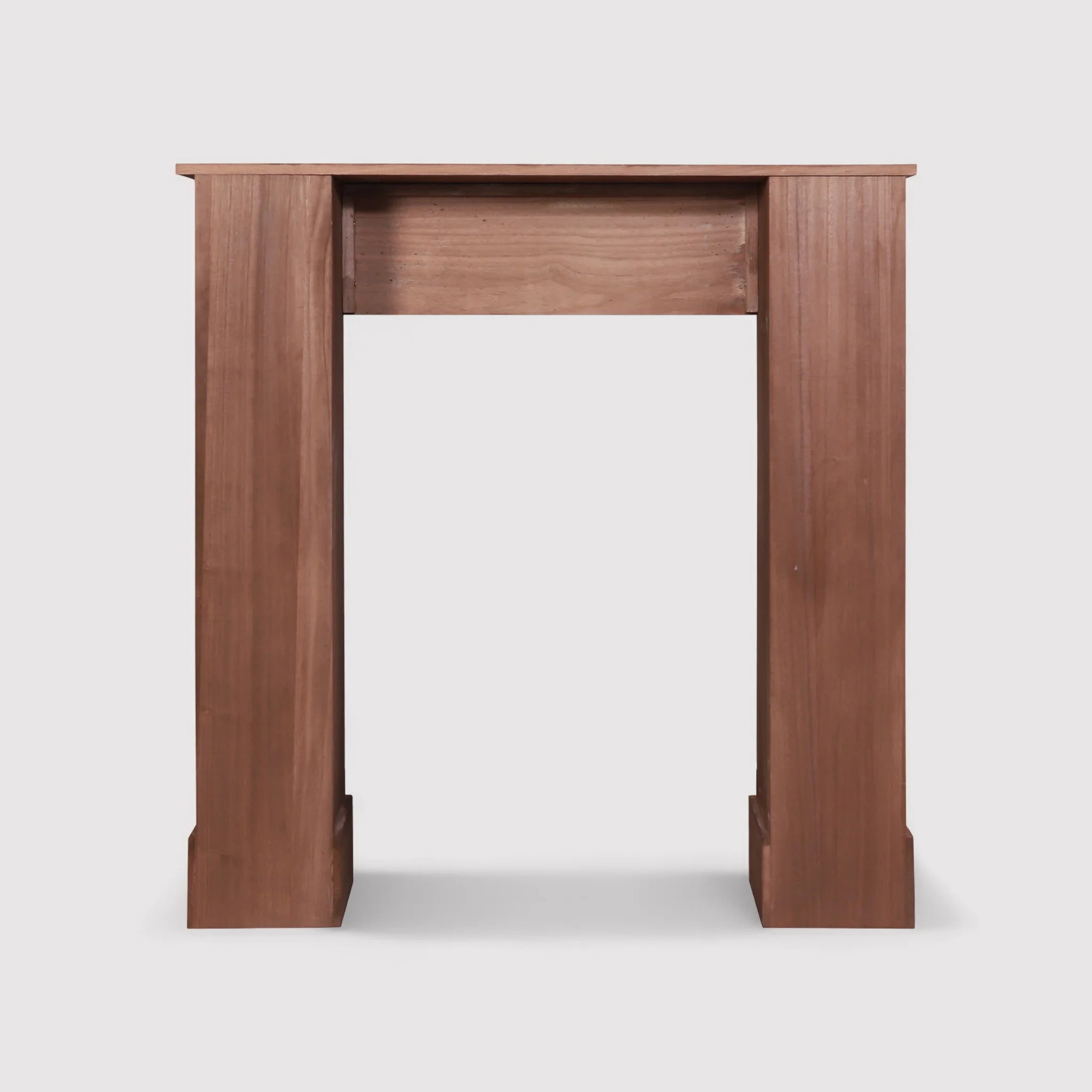 Retro style decorative brown fireplace surround