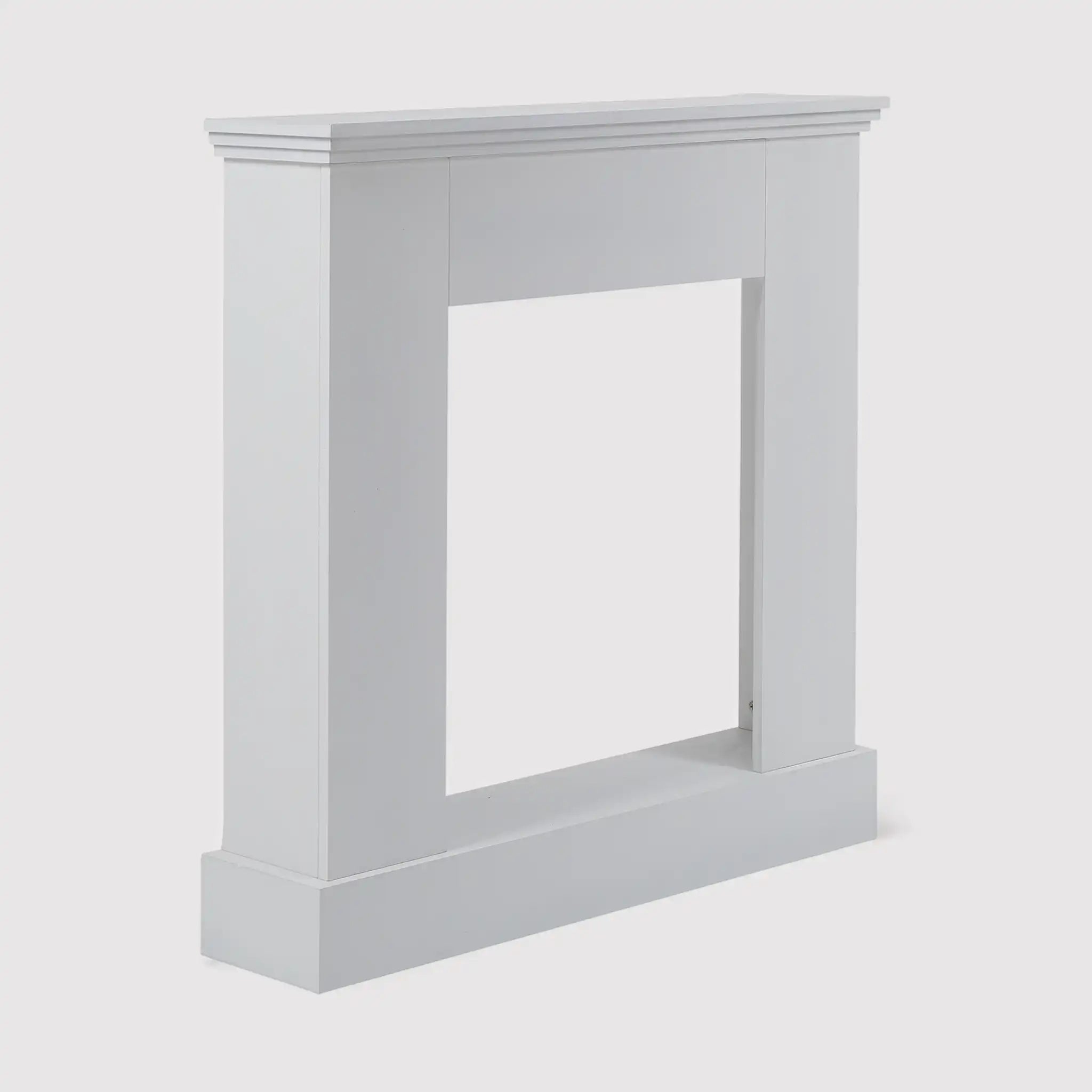 Acanto - Finto camino decorativo bianco per salotto