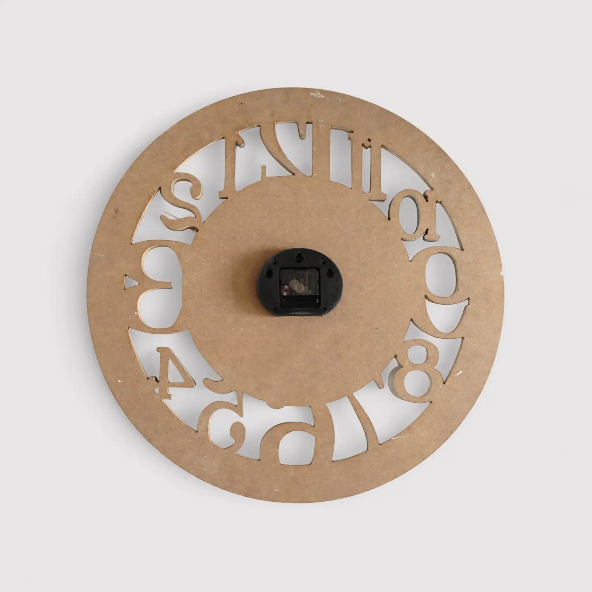 Oxalis - Orologio da parete moderno con numeri azzurri e bianchi