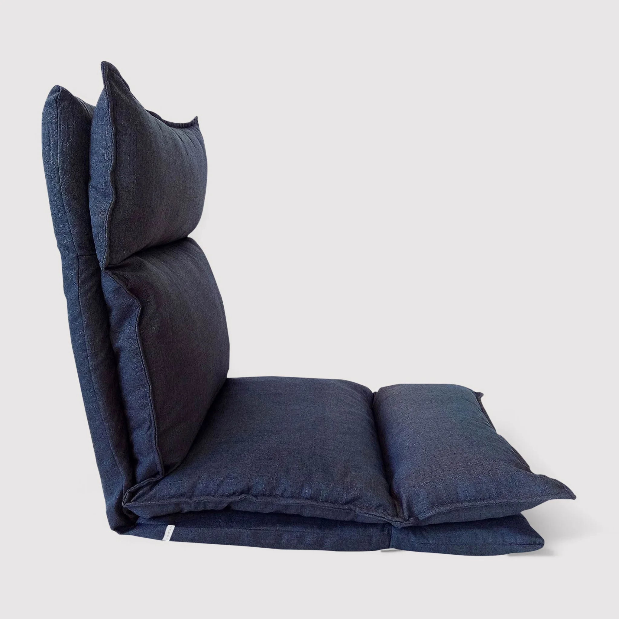 Calla - Poltrona da meditazione blue denim reclinabile